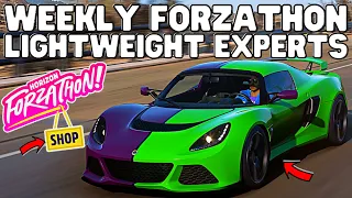 FORZA HORIZON 5-How to complete Weekly forzathon challenges LIGHTWEIGHT EXPERTS-#Forzathon shop