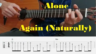 Alone Again (Naturally) - Gilbert O'Sullivan - Fingerstyle Guitar Tutorial with tabs and chords