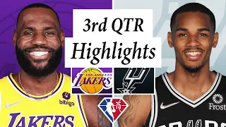 San Antonio Spurs vs. Los Angeles Lakers Full Highlights 3rd QTR | March 7 | 2022 NBA Season