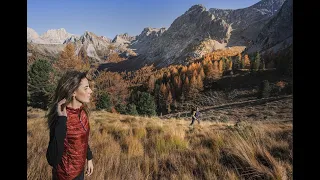 Magical autumn in the Dolomites