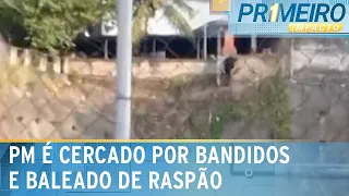 PM é encurralado por bandidos e corre para não ser morto | Primeiro Impacto (04/10/23)