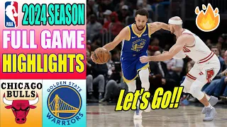 Chicago Bulls vs Golden State Warriors [FULL GAME] QTR | NBA Highlights 2024