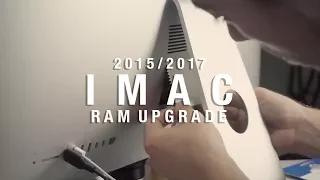 HOW TO UPGRADE 2015/2017 IMAC RAM
