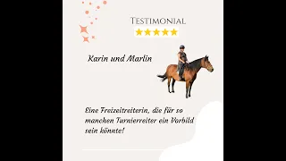 Testimonial Karin // Fütterungsberatung, Gebissloses Dressurtraining, Webinare, Workshops