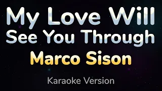 MY LOVE WILL SEE YOU THROUGH - Marco Sison (HQ KARAOKE VERSION with lyrics)