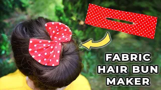 How to Make DIY Fabric Hair Bun Maker and Holder (EASY)