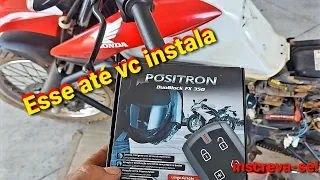 Como instalar alarme Positron Duoblock FX350 na Bros 160