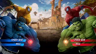 Spiderman & hulk V's Spiderman & Hulk [Very Hard]AI Spiderman Vs Hulk gameplay