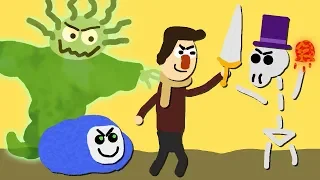 Zombey bringt seine Freunde um.