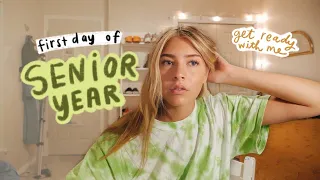 GET READY WITH ME: first day of school (senior year)