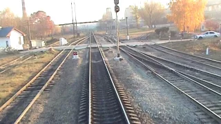 Locomotive TE3-7305. Maneuvers at the Yamnitsa station 5