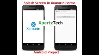 Create Splash Screen in Xamarin Forms Android