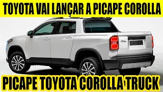 TOYOTA VAI LANÇAR A PICAPE DO COROLLA RIVAL DA TORO E MONTANA