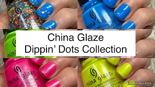 China Glaze Dippin' Dots Collection Nail Polish Swatches | Amanda Alexander