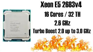 Xeon E5 2683v4 - классный CPU v4 не дорого 🔥 16 ядер 32 потока 3,0GHz 🔥 Тест и сравнение с E5 2678v3