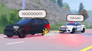 Police Use "Grappler" Tool To Stop Fleeing Vehicle.. (Roblox)