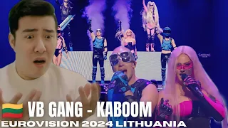 [REACTION] 🇱🇹 EUROVIZIJA.LT | „VB gang“ – „KABOOM!!!“ | EUROVISION LITHUANIA 2024