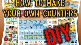 How to make your own game counters