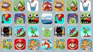 TrollQuestTVShows,PvZ 2,Happy Glass,Angry Birds 2,DinoDigger,Zombie Tsunami,StickmanJailbreak