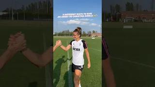 Adonias challenges Cristiana Girelli 😏#soccerskills