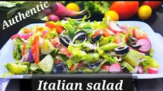 Professional Italian Salad Recipe - #FlavorofHeaven