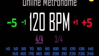 Metronomo Online - Online Metronome - 120 BPM 4/4