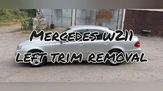 DIY Mercedes w211 trim removal