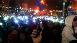 Новый год 2014 на Майдане - Гимн