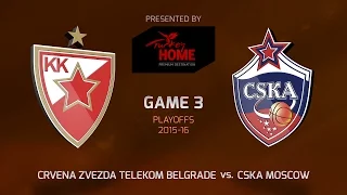 Highlights: Crvena Zvezda Telekom Belgrade-CSKA Moscow, Game-3