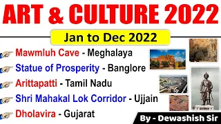 Art & Culture Current Affairs 2022 | Jan to Dec. 2022 | Current Affairs 2022 | History | Dewashish