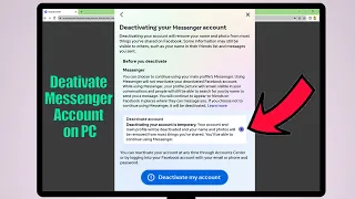 How to Deactivate Messenger 2023 on PC laptop desktop computer web browser  fb messenger facebook