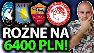 5 TYPÓW na 15 TYSIĘCY PLN i RZUTY ROŻNE na 6400 ZŁOTYCH!