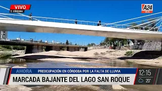 🔴 Preocupación por la marcada bajante del Lago San Roque I A24