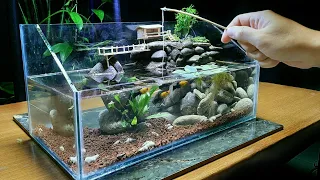 Make Aquarium Diorama Miniature Village House