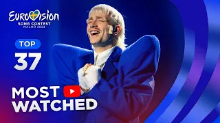 Eurovision 2024: Most Watched Performances (TOP 37)