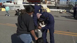 Coast Guard crew returns to Naval Station Mayport after 32 days at sea