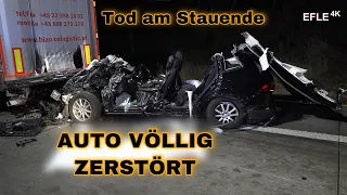 Tödlicher Crash auf A9 bei Wiedemar/PKW kracht in 40-Tonner/Ersthelfer wollte Fahrer mit Kran retten