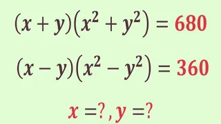 A Nice algebra math problem | Olympiad Question | Find the value of the x and y