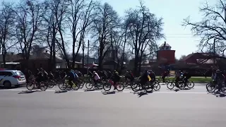 Poltava, bicycle race in support of the Armed Forces of Ukraine