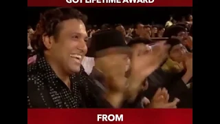 Amitabh Bachchan getting Lifetime Award from Yash Chopra and Javed Akhtar | Amitabh Bachchan |