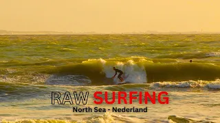 RAW DAYS Surfing Dutch WAVES, Windy, Choppy, but SUPER FUN! Surfing at Vlissingen The Netherlands!