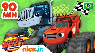 90 MINUTOS de corridas incríveis! | Blaze e os Monster Machines