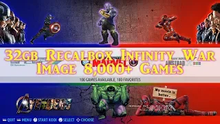 Marvel Infinity War Retro Gaming Recalbox 32gb MCTV Image - 8,000 Games