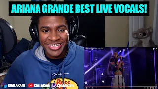 these VOCALS were top tier... Ariana Grande Best Live Vocals (reaction!)