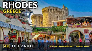 4K Rhodes Greece❤️ Old Town