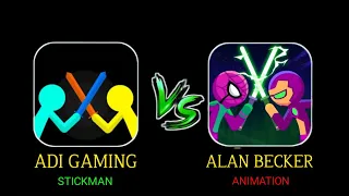 SUPREME DUELIST STICKMAN 🇷🇺 🇧🇷 ALAN BECKER VS ADI GAMING 🇻🇳 #animation #shorts #gaming #funny #fun