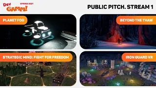 How to pitch your game? / #PublicPitch. Stream 1 (Spring 2021)