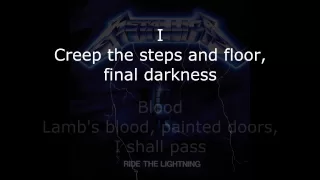 Metallica - Creeping Death Lyrics (HD)