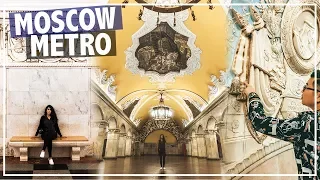 MOST BEAUTIFUL METRO IN THE WORLD! | FIFA 2018 WORLD CUP VLOG | MOSCOW, Russia