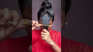 CHINESE girl haircut hack😱 #shorts #youtubeshorts #haircut #koreanhairstyles #missgarg #hairstyle